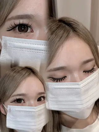 マツエク・マツパ 🤍束感マツエク /難波/moe/🤍のマツエク・マツパデザイン