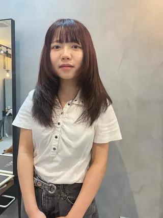 ロング カラー Basis 田口豪司のヘアスタイル