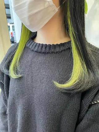 セミロング カラー 【店長】インナー指名 No.1戸塚優思のヘアスタイル