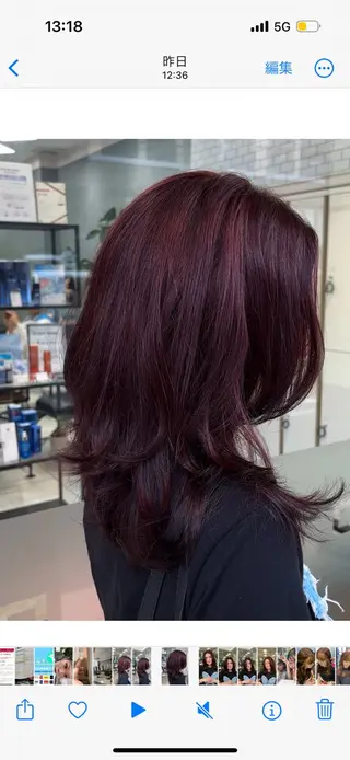 セミロング shoko/ 海外ガール風パーマのヘアスタイル