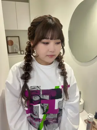 ヘアアレンジ アレンジ/ブラウン カラー HARU🕯のヘアスタイル