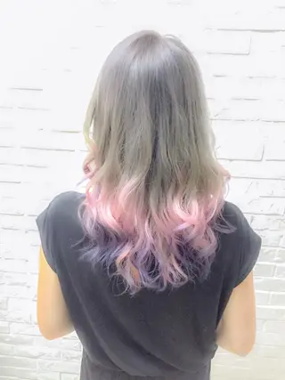 ミディアム カラー エクステリピート率 No.1 菊池　悠介のヘアスタイル