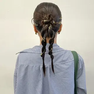 ヘアアレンジ 初めてのショート お任せください✂️のヘアスタイル