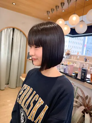 ショート カラー 巻ける縮毛矯正✨ ボブ/ショートともきのヘアスタイル