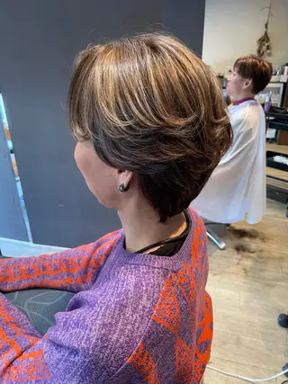 ショート カラー 髪質改善/ブリーチ 田代 龍我のヘアスタイル