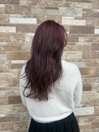 ロング カラー 林 朱里のヘアスタイル