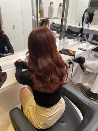 ロング カラー ヘアアレンジ 💗横浜美容室 💗HARUNAのヘアスタイル