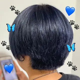 ショート カラー メンズ 【髪質改善特化】 艶髪/透明感カラーのヘアスタイル
