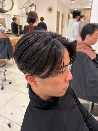 ショート パーマ メンズ メンズ毛流れ 縮毛特化/土屋丈のヘアスタイル