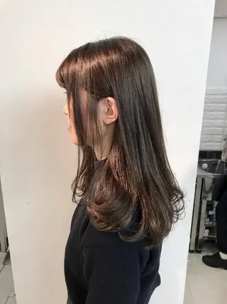 ロング カラー 平田 健一のヘアスタイル