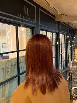 セミロング カラー 佐藤 永夏のヘアスタイル