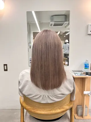 セミロング カラー マミ🌱 ボブ/津田沼のヘアスタイル