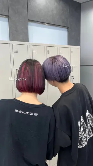 ショート カラー ヘアアレンジ メンズ ハイトーン/透明感 髪質改善/rinaのヘアスタイル