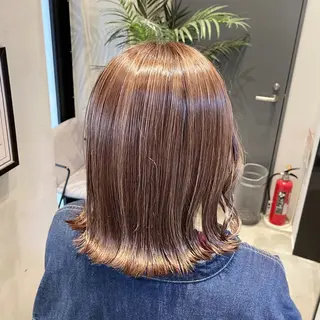 セミロング カラー 🤍haruna 🤍SUIのヘアスタイル