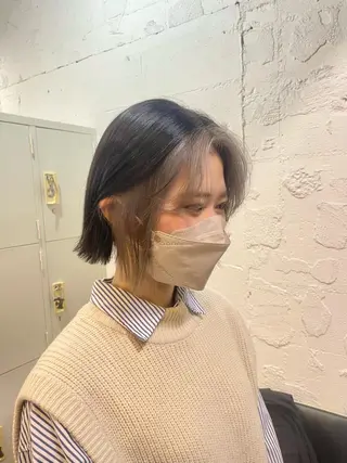 ショート カラー ヘアアレンジ 🎀ダブルカラーレイ ヤーyuuri🎀のヘアスタイル