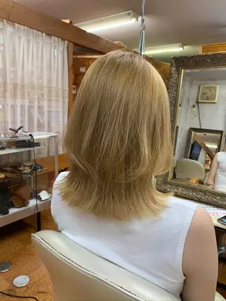 ミディアム 似合わせ×扱いやすさ 特化/澁谷礼一のヘアスタイル