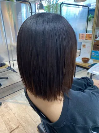 ミディアム 髪質改善 髪質改善カラーゆうひのヘアスタイル