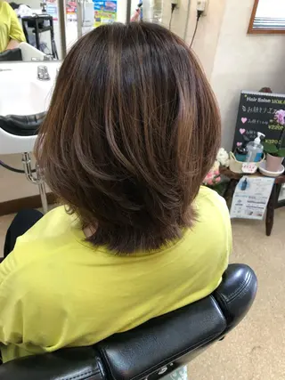 ミディアム カラー 石塚 浩のヘアスタイル