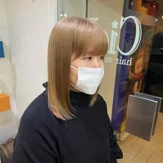 ミディアム カラー 髪質改善/透明感 カラー/西川奈穂のヘアスタイル