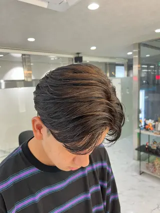 ミディアム パーマ メンズ ✨️メンズ特化✨️ 辻 正人のヘアスタイル