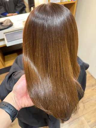 ミディアム カラー 美髪/髪質改善 川口凌弥のヘアスタイル