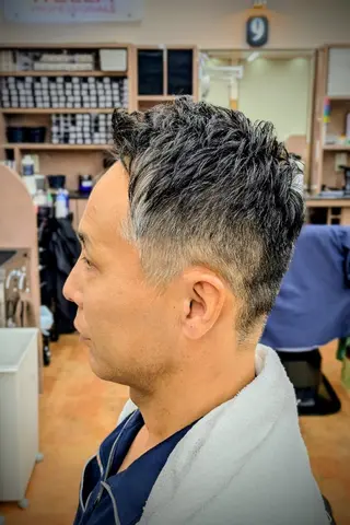 ショート ヘアアレンジ 理容プラージュ燕三条 福井のヘアスタイル