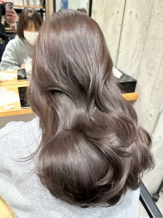 ミディアム ✨透明感カラー/縮毛 恵比寿HAYATO✨のヘアスタイル