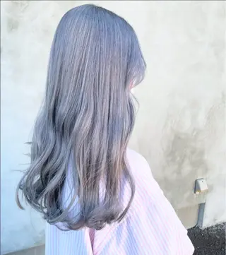 ロング カラー 【🦋綺麗めハイトー ン🦋】suzunoのヘアスタイル