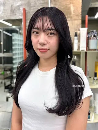 ロング カラー ktwo/難波 /似合わせ/木浦のヘアスタイル