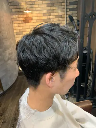 パーマ メンズ 韓国風艶髪✨ 高松静香☑️のヘアスタイル