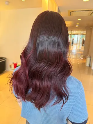 ロング カラー Rinka🍓カット /髪質改善/縮毛矯正のヘアスタイル