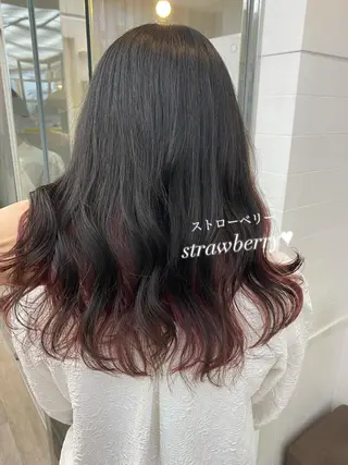 ロング カラー ☀️透明感color KURO☀️のヘアスタイル