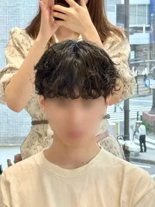 パーマ メンズ 【𝐀𝐬𝐡-池袋 】ひな💭🎀のヘアスタイル