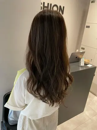 ロング カラー レイヤー×髪質改善 ×透明感/杉田 圭のヘアスタイル