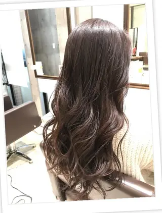 ロング カラー パーマ ヘアアレンジ メンズ キッズ ネイル マツエク・マツパ EnBlesS西宮 マンツーマン神道有基のヘアスタイル