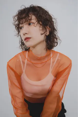 ミディアム 似合わせカット /ニュアンスパーマのヘアスタイル