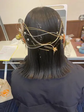 ミディアム ヘアアレンジ Hiroshi ヒロシのヘアスタイル