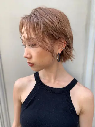ショート 縮毛/ショート/ ボブ/レイヤー/小原のヘアスタイル