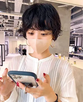 ショート パーマ 🌸ボブ支持率 No. 1🤍のヘアスタイル