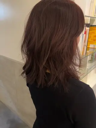 ミディアム カラー 三谷はるな /名古屋/本山のヘアスタイル