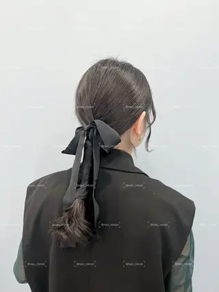 ミディアム ヘアアレンジ Hairset minoriのヘアスタイル