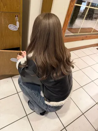 カラー 片山千晴✨ツヤ髪カラ ー✨顔まわりカット✨のヘアスタイル