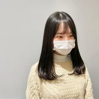 セミロング カラー パーマ ヘアアレンジ マツエク・マツパ 高井瑠華🌼 ストカールカット特化のヘアスタイル