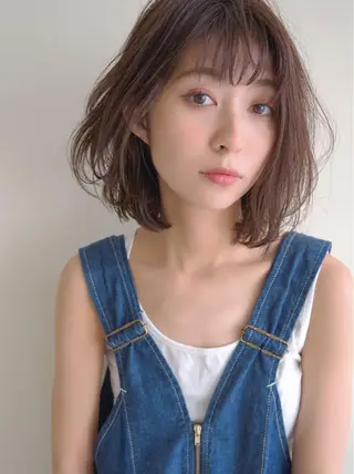 ミディアム カラー 花井 啓好のヘアスタイル