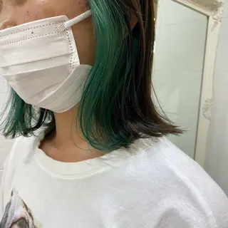 ミディアム カラー ヘアアレンジ マツエク・マツパ 透明感カラー🫧ヘア セット🫧松本菜月の眉毛・アイブロウイメージ