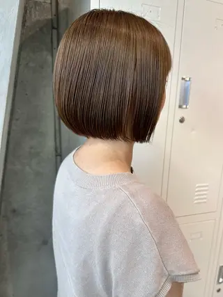 ミディアム カラー 似合わせショート×透 明感/やじまたかしのヘアスタイル