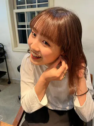 ミディアム カラー eri kinjoのヘアスタイル
