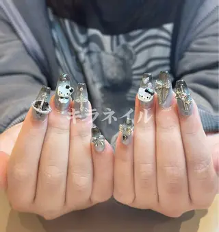 ネイル 🎀kira 長さだし💗モチ最高のネイルデザイン