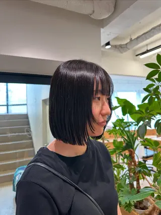 ショート 切りっぱなし/髪質 改善矯正/さやか🫧のヘアスタイル