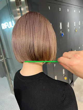 ショート カラー nishido ハイライト/パーマのヘアスタイル